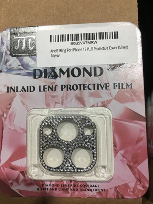 ALL ONE MONEY! NEW! 12 Lens Protective Film! With Diamond Bling! Comes In Silver And Gold! - Image 3 of 4
