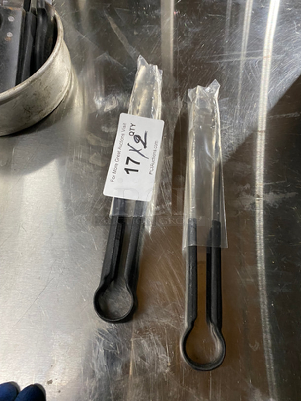 Stainless Steel Utility Tongs! 2x Your Bid!