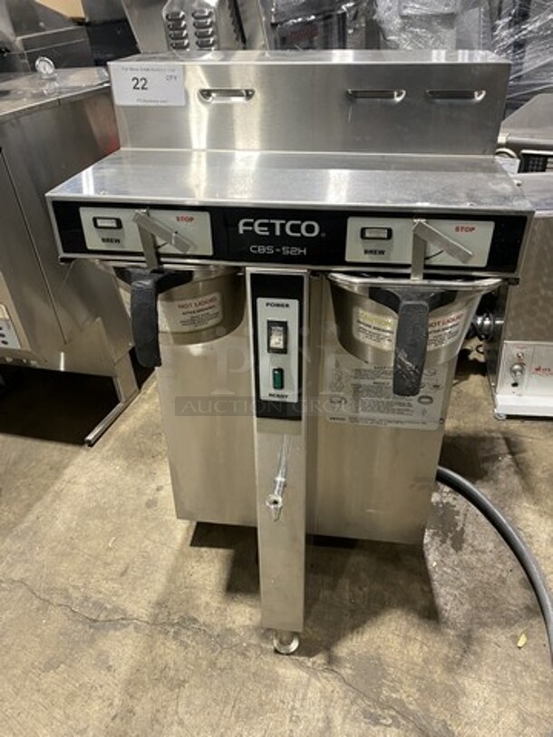 Nice! Fetco Dual Section Coffee Brewing Machine! Model CBS52H Serial 140428040046A! 120/208/240V 3 Phase! 