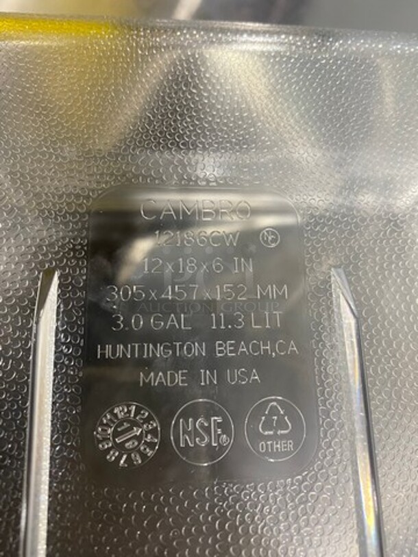 NEW! Cambro Clear Poly Food Containers! 4x Your Bid! - Image 6 of 6
