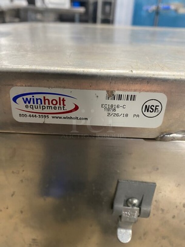 LATE MODEL! NEW!  2018 Win Holt Commercial Enclosed Mobile Bun Pan Rack! On Casters! Model: EC1816C - Image 6 of 7