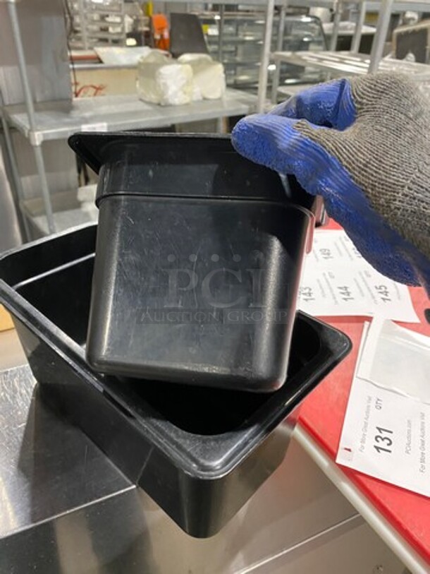 Cambro Assorted Size Black Poly Food Containers! 3x Your Bid! - Image 5 of 7
