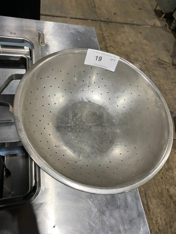 ALL ONE MONEY! Assorted Size Stainless Steel Perforated Bowls! - Image 3 of 6