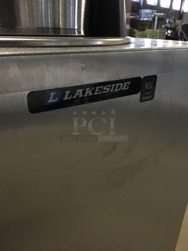 NICE! Lakeside Commercial Electric Powered Dual Heated Plate Return! All Stainless Steel! On Casters! - Image 7 of 8