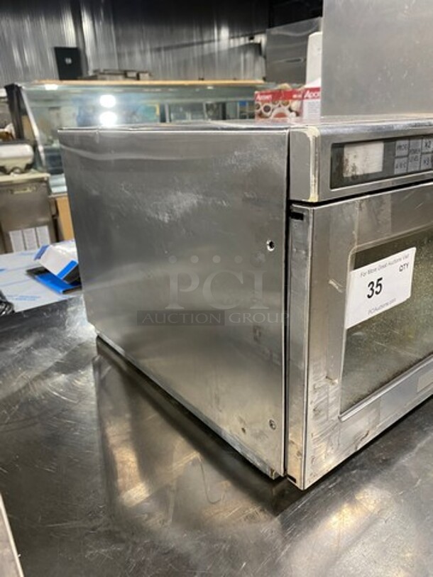 Panasonic Commercial Countertop Microwave Oven! All Stainless Steel! With View Through Door! Model: NE17521 SN: 6A72100018 208/230V 60HZ 1 Phase - Image 2 of 8