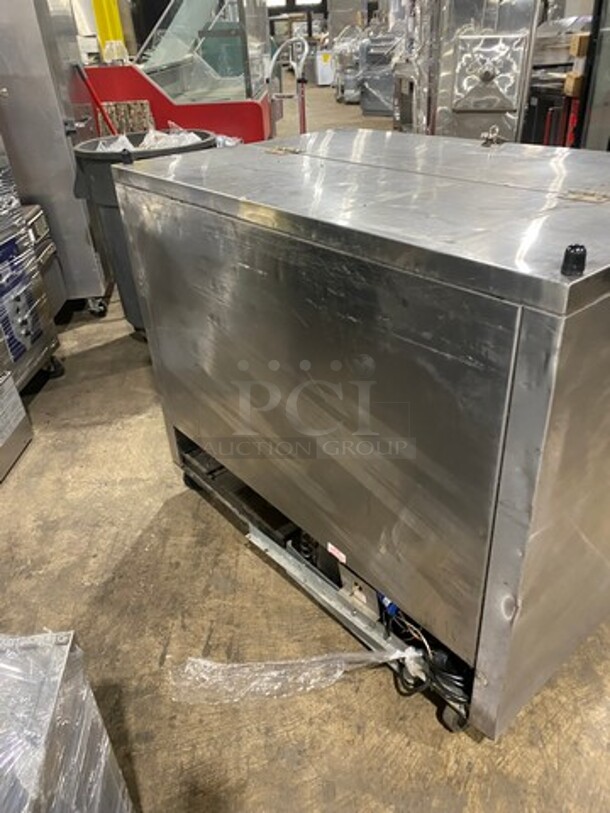 Beverage Air Single Side Access Milk Cooler! Stainless Steel! On Casters! Model: SM49N SN: 5002900 115V 1 Phase - Image 4 of 7