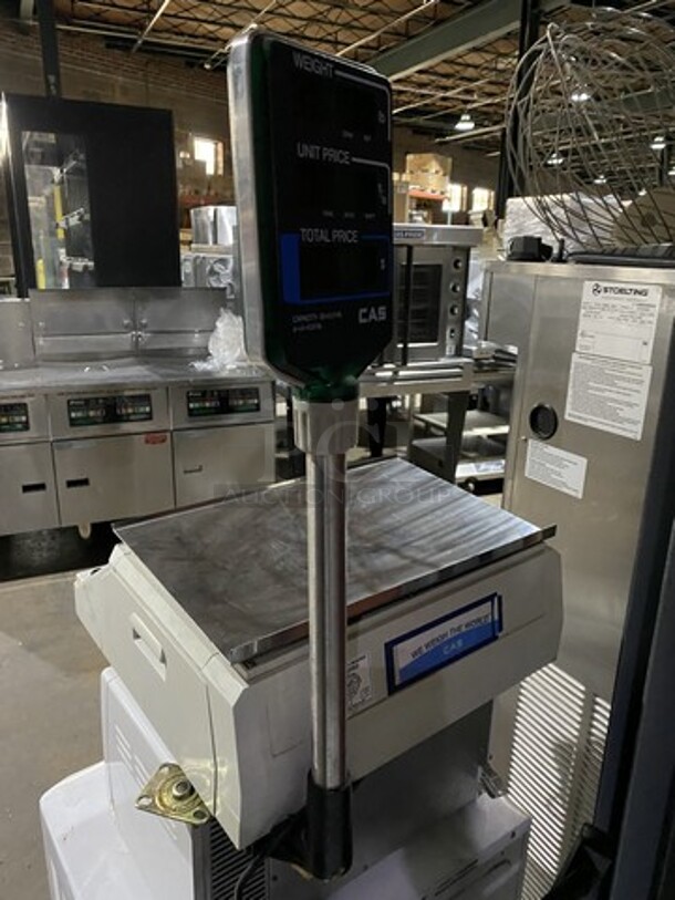 CAS Counter Top Commercial Label Printing Scale! Model LP1000 Serial PRO6603737! 120V 1 Phase!  - Image 3 of 10