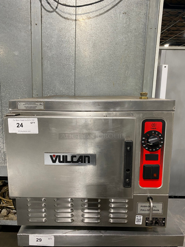 WOW! Vulcan Commercial Electric Powered Single Compartment Steam Cabinet! All Stainless Steel! Model: C24EA3 SN: 463016880 208/240V 60HZ 3/1 Phase
