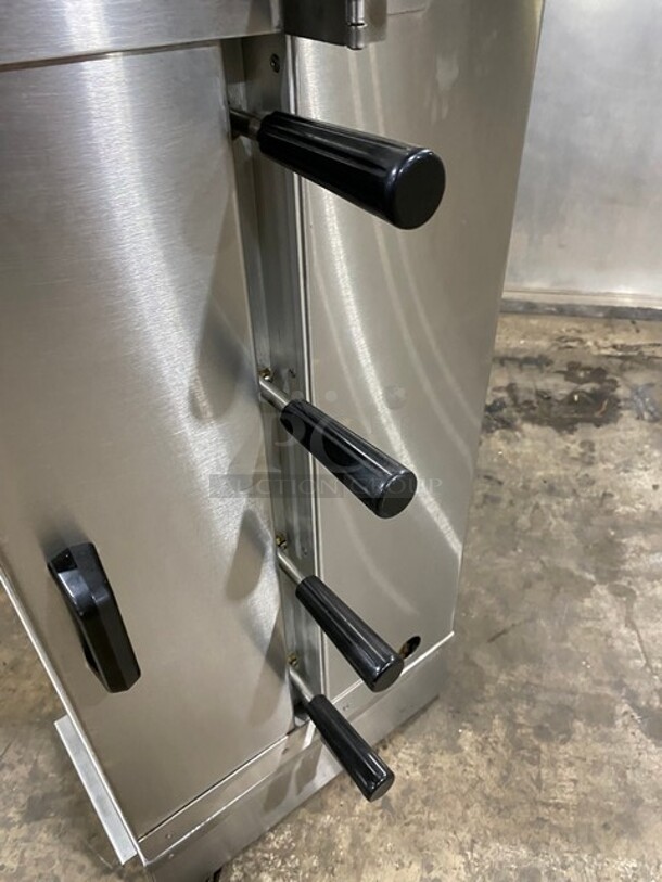 AMAIZING! Attias Commercial Countertop Rotisserie Machine! With View Through Door! Electric Powered! All Stainless Steel! Working When Removed! - Image 6 of 8