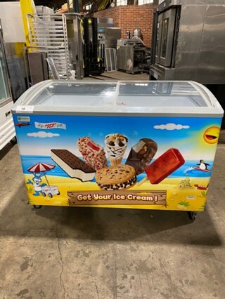 LATE MODEL! 2017 Excellence Commercial Reach Down Chest Freezer Merchandiser! Model: VB5HC SN: 1403021217000045 115V 60HZ 1 Phase