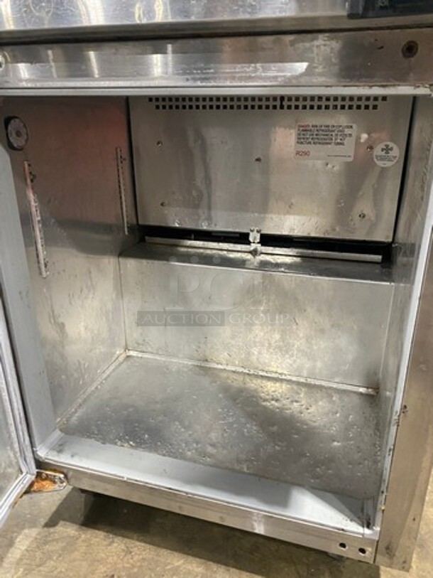 SWEET! Continental Commercial Single Door Lowboy/Worktop Freezer! With Back Splash! All Stainless Steel! Model: SWF27BS SN: 15850728 115V 60HZ 1 Phase - Image 6 of 8