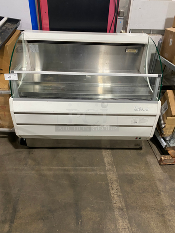 COOL! Turbo Air Commercial Refrigerated Grab-N-Go Open Case Merchandiser! Stainless Steel Body! WORKING WHEN REMOVED! 120V 60HZ 1 Phase