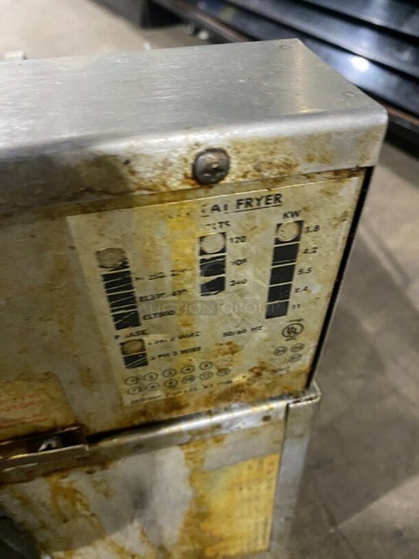 Cecilware Commercial Electric Powered Countertop Deep Fat Fryer! All Stainless Steel! 120V 1 Phase! Model: NJ03A! - Image 7 of 8
