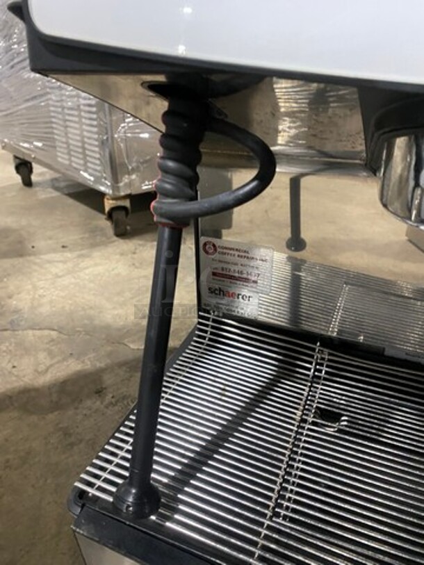 WOW! LATE MODEL! Dunkin Donuts Edition! Schaerer Commercial Countertop 2 Group Espresso Machine! With Steam Lines! Stainless Steel! On Small Legs! - Image 10 of 12