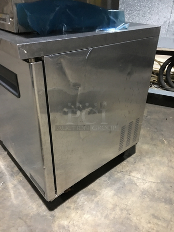 Blue Air Commercial Refrigerated Low Boy/Worktop Cooler! With 2 Door Underneath Storage! All Stainless Steel! On Casters! Model: BAUR2 SN: KZZBAUR2-0003 115V 60HZ 1 Phase - Image 2 of 7