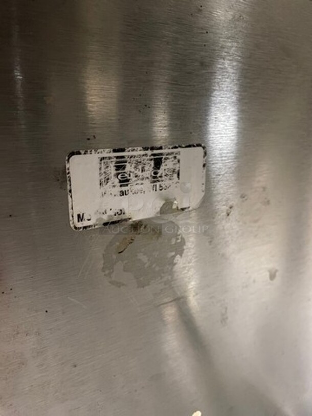 Perlick Under The Counter Drainboard! With Back Splash! With Storage Space Underneath! All Stainless Steel! On Legs! - Image 8 of 8