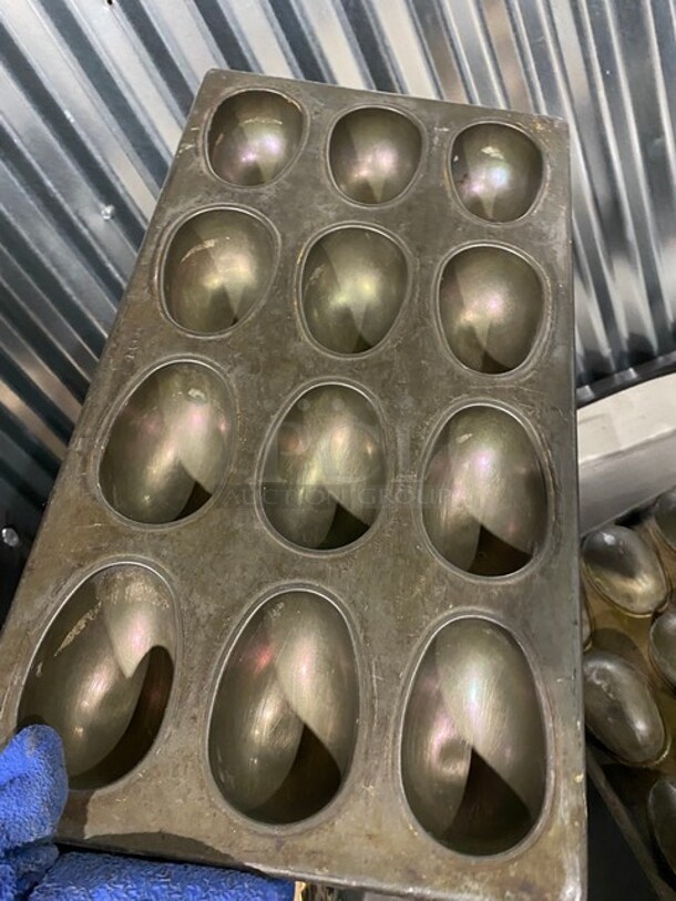 All One Money! Stainless Steel Mini Egg Shape Cake Pans! - Image 3 of 4