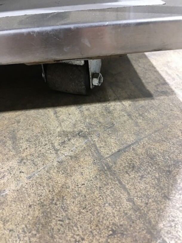 GREAT! NEW! Delfield Commercial Worktable! Stainless Steel! On Small Casters! With Built In Tray Rack Underneath!  Model: WORKTABLE SN: 1610150002301 - Image 10 of 10