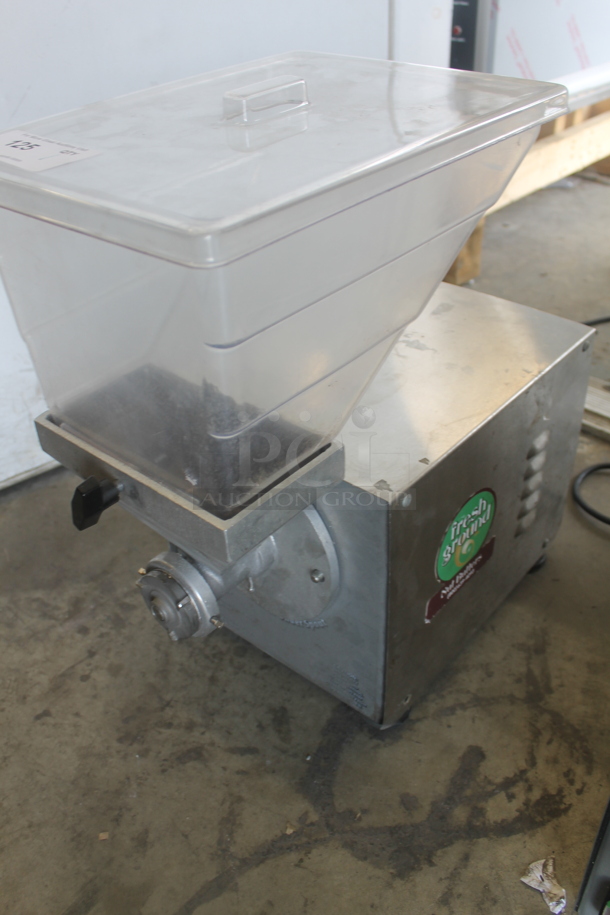 2011 Olde Tyme PN2 Stainless Steel Commercial Countertop Nut Grinder. 115 Volts, 1 Phase. Tested and Powers On But Parts Do Not Move - Image 1 of 5