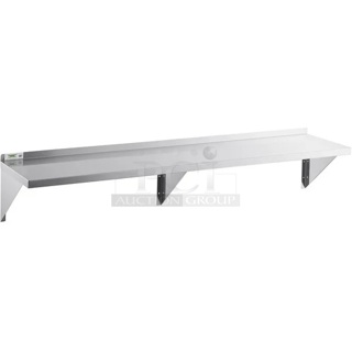 BRAND NEW SCRATCH AND DENT! Regency 600WS1872HD 16 Gauge Stainless Steel 18" x 72" Heavy-Duty Wall Shelf