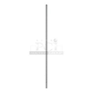 5 BRAND NEW SCRATCH AND DENT! Boxes of 4 Regency 460ECPC64 64" NSF Chrome Mobile Shelving Post