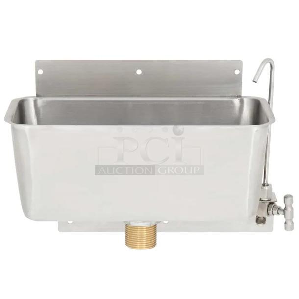 BRAND NEW SCRATCH AND DENT! Regency 600DW11 Stainless Steel Ice Cream Dipper Well and Faucet Set - Image 1 of 8