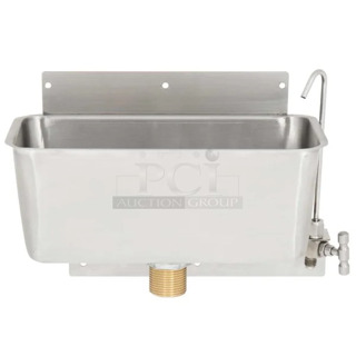 BRAND NEW SCRATCH AND DENT! Regency 600DW11 Stainless Steel Ice Cream Dipper Well and Faucet Set