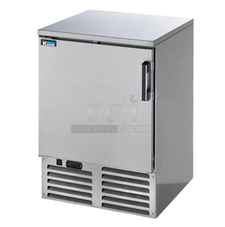 BRAND NEW! 2019 Krowne FMC24-SS-L Stainless Steel Commercial Single Door Undercounter Cooler. 115 Volts, 1 Phase. Tested and Working!