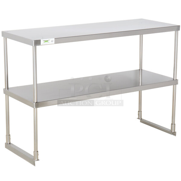 BRAND NEW SCRATCH AND DENT! Regency 600DOS1848 Stainless Steel Double Deck Overshelf - Image 1 of 2