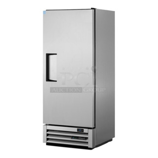 BRAND NEW SCRATCH AND DENT! 2024 True T-12F-HC Stainless Steel Commercial Single Door Reach In Freezer w/ Poly Coated Racks. 115 Volts, 1 Phase. Tested and Powers On But Does Not Get Cold