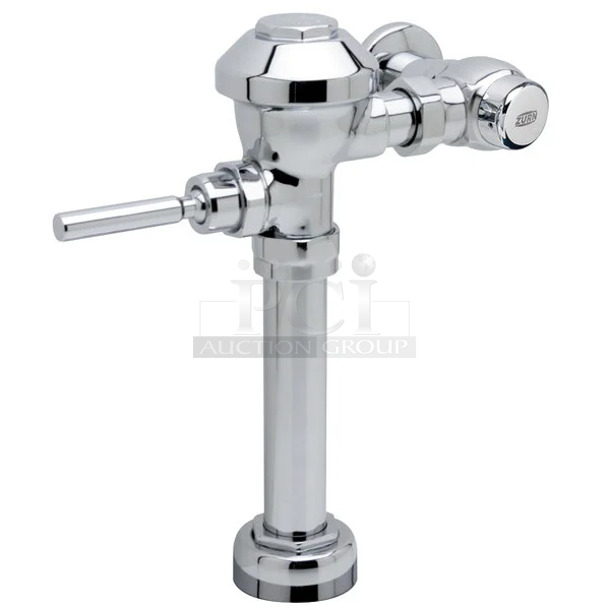 Lot of 2 BRAND NEW SCRATCH AND DENT! Items; Zurn 6000AV-ONE AquaVantage AV Exposed Manual Diaphragm High Efficiency Toilet Flush Valve - 1.1 Gallons Per Flush and Zurn Z5972-COMB Closet Bolt.  - Image 1 of 4