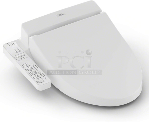 BRAND NEW SCRATCH AND DENT! Toto TCF6630US SW2033R#01 C100 Electronic Bidet Toilet Cleansing Water, Heated Seat, Deodorizer, Warm Air Dryer, and PREMIST, Round, Cotton White - Image 1 of 3