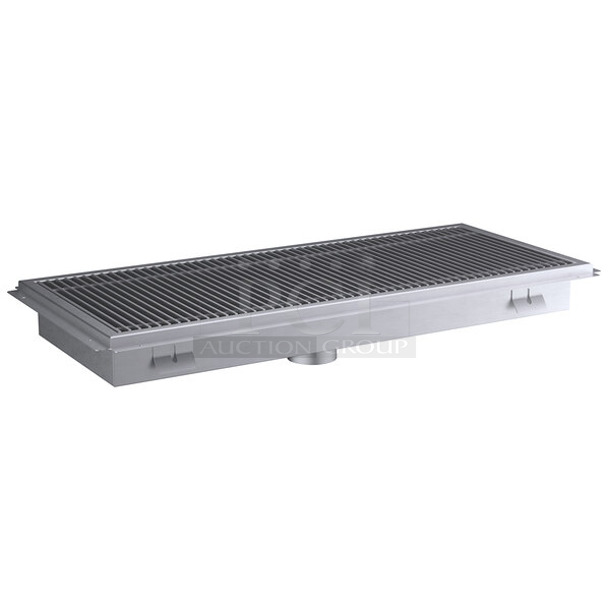 BRAND NEW SCRATCH AND DENT! Regency 600FT1842SS 18" x 42" 14-Gauge Stainless Steel Floor Trough with Grate. May Be Missing Pieces. - Image 1 of 2