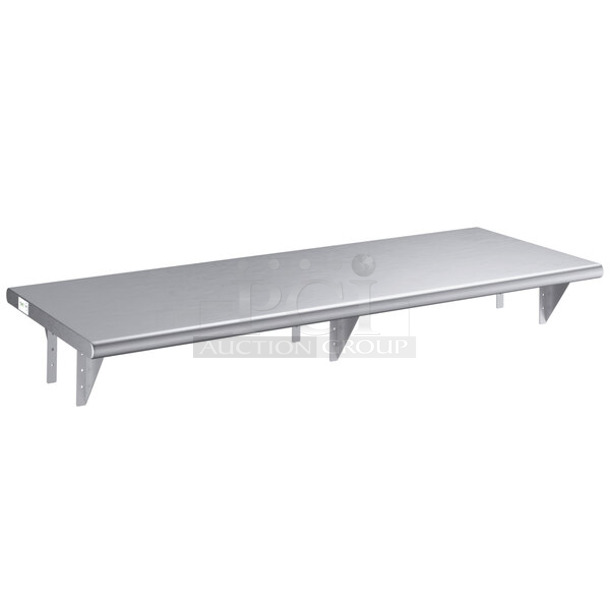 BRAND NEW SCRATCH AND DENT! Regency 600PTS2460 16-Gauge Type 304 Stainless Steel Pass-Through Shelf - 24" x 60". May Be Missing Pieces. - Image 1 of 3
