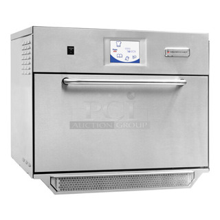 BRAND NEW SCRATCH AND DENT! 2024 Merrychef eikon e5 Stainless Steel Commercial Countertop Electric Rapid Cook Oven. 208/240 Volts, 1 Phase. 