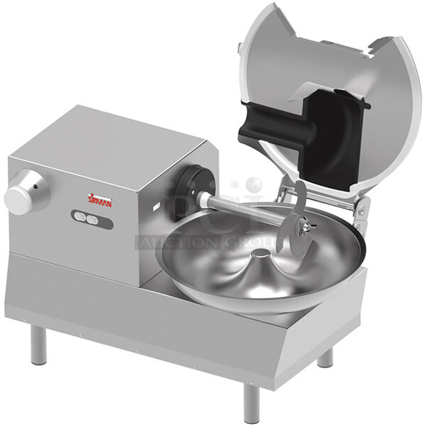 BRAND NEW SCRATCH AND DENT! Sirman 40794058 Stainless Steel Commercial Countertop Buffalo Chopper w/ S Blade. 120 Volts, 1 Phase. Tested and Working! - Image 1 of 7