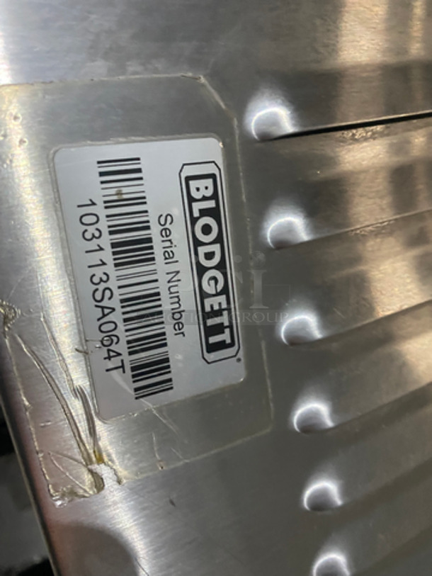 Blodgett Commercial Natural Gas Powered Convection Oven! With View Through Door! With Metal Oven Racks! On Equipment Stand! With Underneath Storage Space! All Stainless Steel! On Casters!  - Image 8 of 10