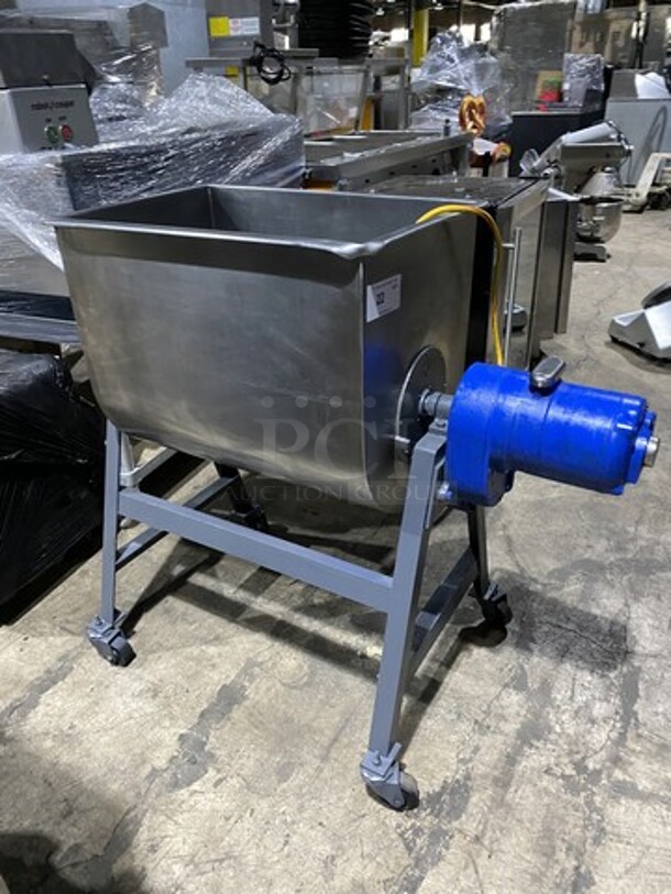 Leland Commercial Heavy Duty Meat Mixer/Tumbler! Model 130 Serial 428! 1 Phase!  - Image 3 of 10
