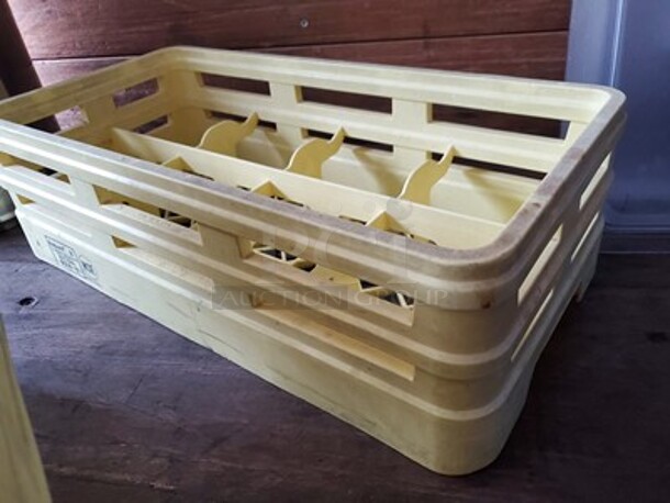 Yellow|Compartment Glass Rack - Image 3 of 3