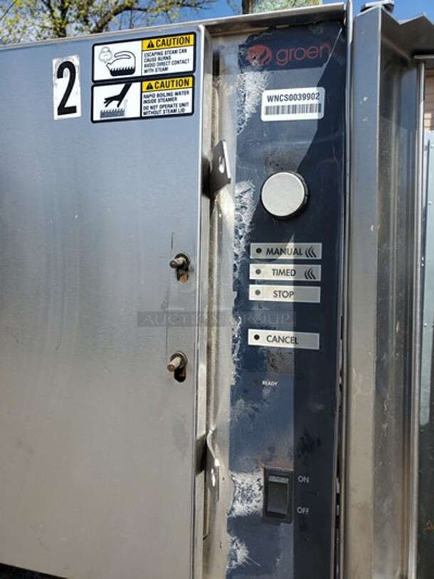 GROEN Natural Gas|Double Stack|Smart Steam Boilerless Steamer (Missing Handle)   - Image 4 of 11
