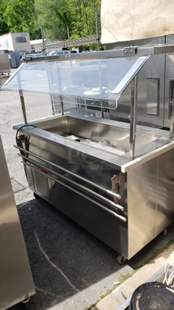 Low Temp 60-CFMA Temp-est Aire Cold Pan Serving Counter! On Casters!