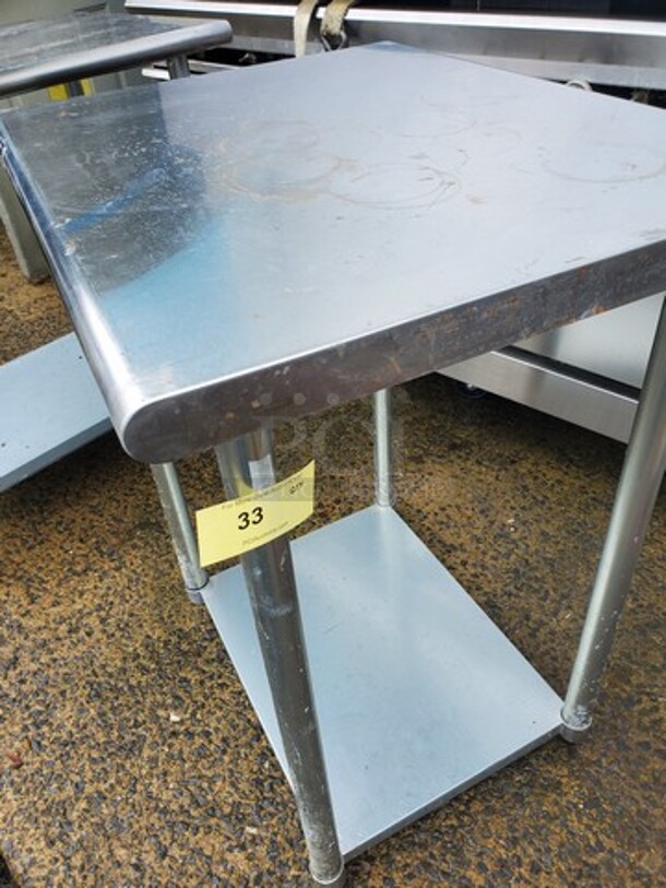  Stainless Steel Stand with Galvanized Undershelf 30X24X36 - Image 3 of 3