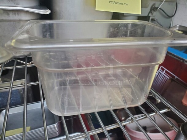 Winco Clear Plastic Pan 1/4X4in 10XBID