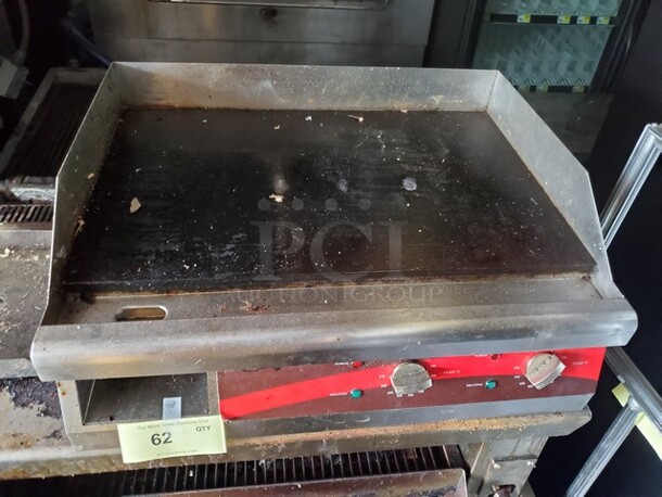 AVANTCO Electric Countertop Griddle 29X19X10 Working!  - Image 2 of 5