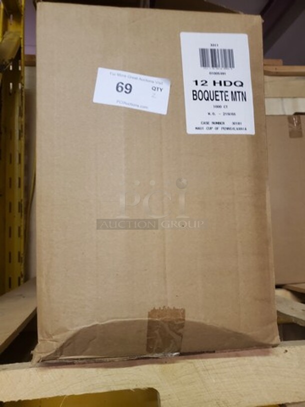 12oz "Boquete" Paper Cup Full Box 1000ct. BIDX2 - Image 1 of 4