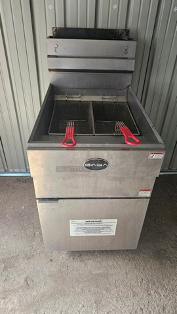 Saba 45 lb Capacity Natural Gas Fryer - Image 4 of 4