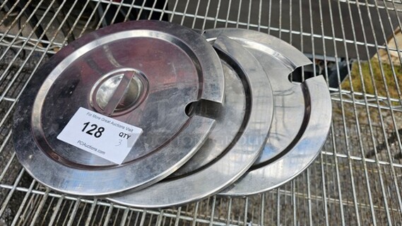 Lot of 3 Lids for Stainless Steel Inset