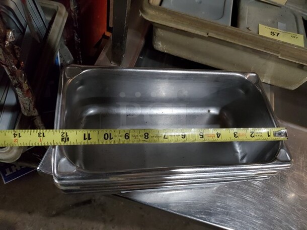 Lot of 3 Stainless Steel Food Pans - Image 2 of 3