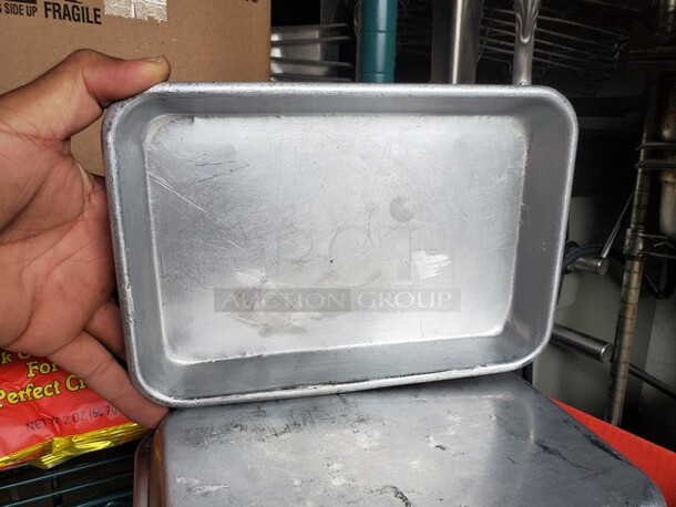 Lot of 7 Small Aluminum Sheet Pan - Image 1 of 2