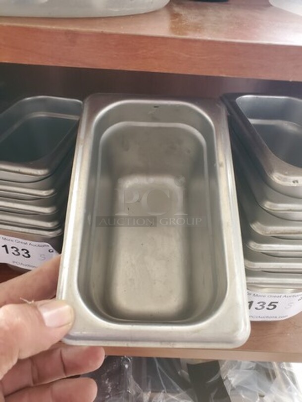 Lot of 5 Stainless Steel Food Pans - Image 2 of 2
